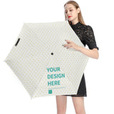 Customizable UV resistant umbrella with 'YOUR DESIGN HERE' text, perfect for personalized gifts.