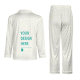 Personalized men's pajama set with custom design, cotton-like fabric sleepwear, gift for men