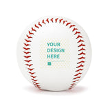 Personalized leather baseball with red stitching. Custom baseball gift for Father Son, Baseball Lovers. "YOUR DESIGN HERE"