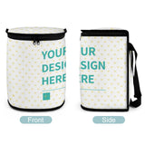 Custom car trash can with 'YOUR DESIGN HERE' design, polyester material, car organizer storage box, personalized trash bag