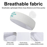 Breathable sports headband with custom design, towel cloth, moisture-wicking for workouts