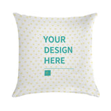 Customizable super soft throw pillow with heart pattern, perfect for living room or bedroom.