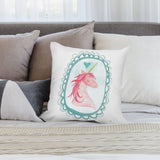 Unicorn plush throw pillow cover, soft and fluffy, decorative pillow for sofa or couch, MyArtsyGift