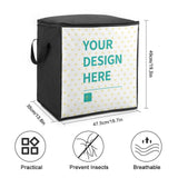 Customizable large clothes storage bag for blankets, bedding, and comforters, with 'YOUR DESIGN HERE'.
