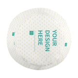 Custom baby sunhat with heart pattern, personalized 'YOUR DESIGN HERE'. Polyester sun protection hat for kids.