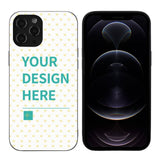 iPhone 12 case with custom YOUR DESIGN HERE design. Personalized TPU phone cover for iPhone 12 series.