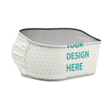 Custom Tube Top for Women with YOUR DESIGN HERE, White Bralette with Heart Pattern