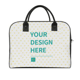 Custom travel bag with heart pattern, customizable for women and men. Perfect for office and business travel.