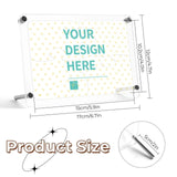 MyArtsyGift - Custom Acrylic Puzzle Photo Frame Customized Jigsaw Puzzles from Picture Personalized Desktop Clear Photo Frame for Family Weddings Lovers Friends Pet Gifts