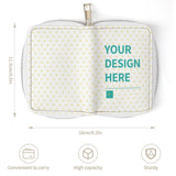 Personalized PU leather card case with customizable design area, minimalist wallet for women and men, card organizer