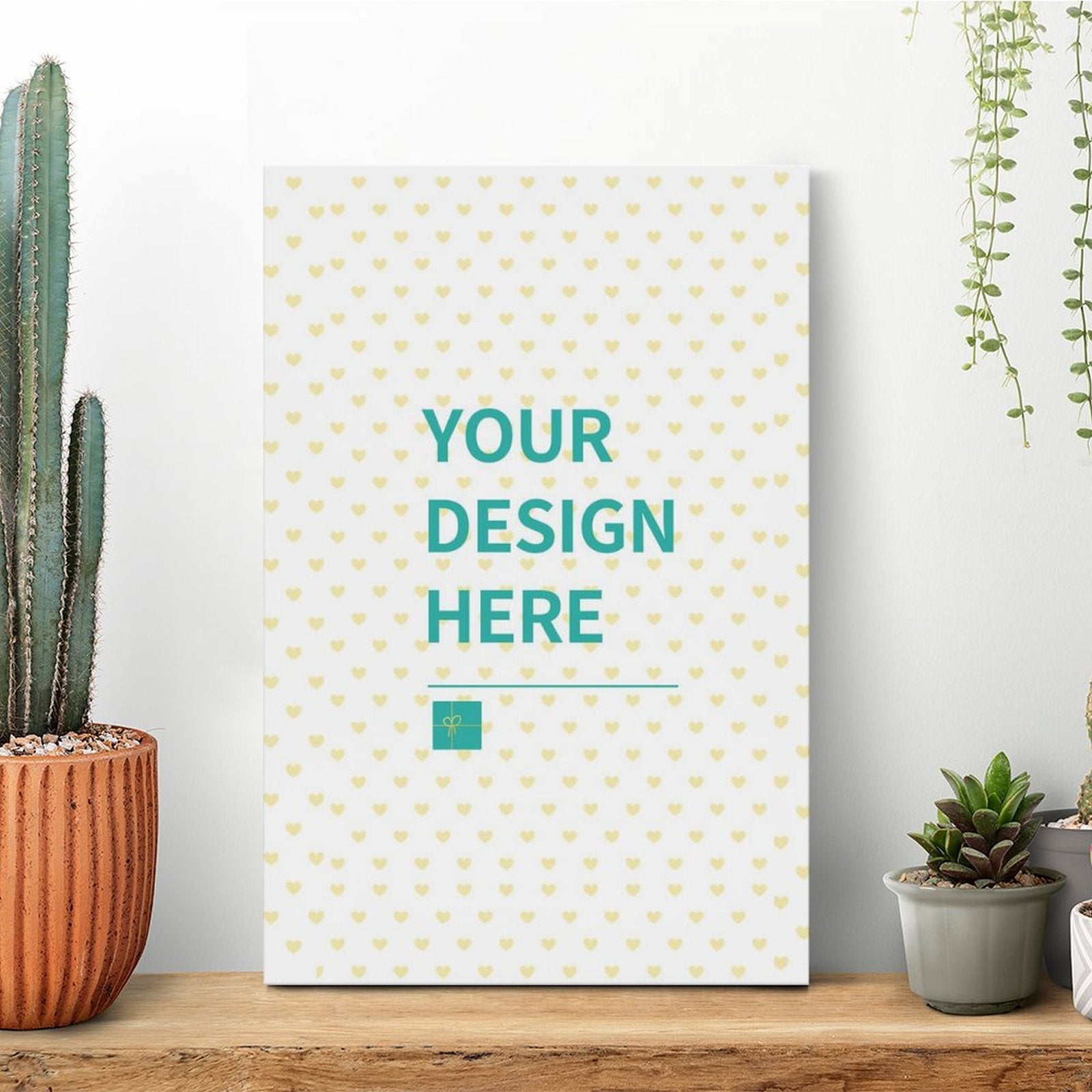 Personalized canvas print with your design. Custom wall art on canvas, perfect gift.