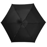 Black Custom 5 Fold Umbrella, UV resistant vinyl material, ideal for travel and personalized gifts