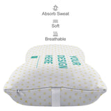 Custom neck pillow with 'YOUR DESIGN HERE'. Memory foam for car, home or office. Breathable.