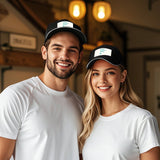 Custom baseball cap with 'YOUR DESIGN HERE' design, personalized gift idea for men and women