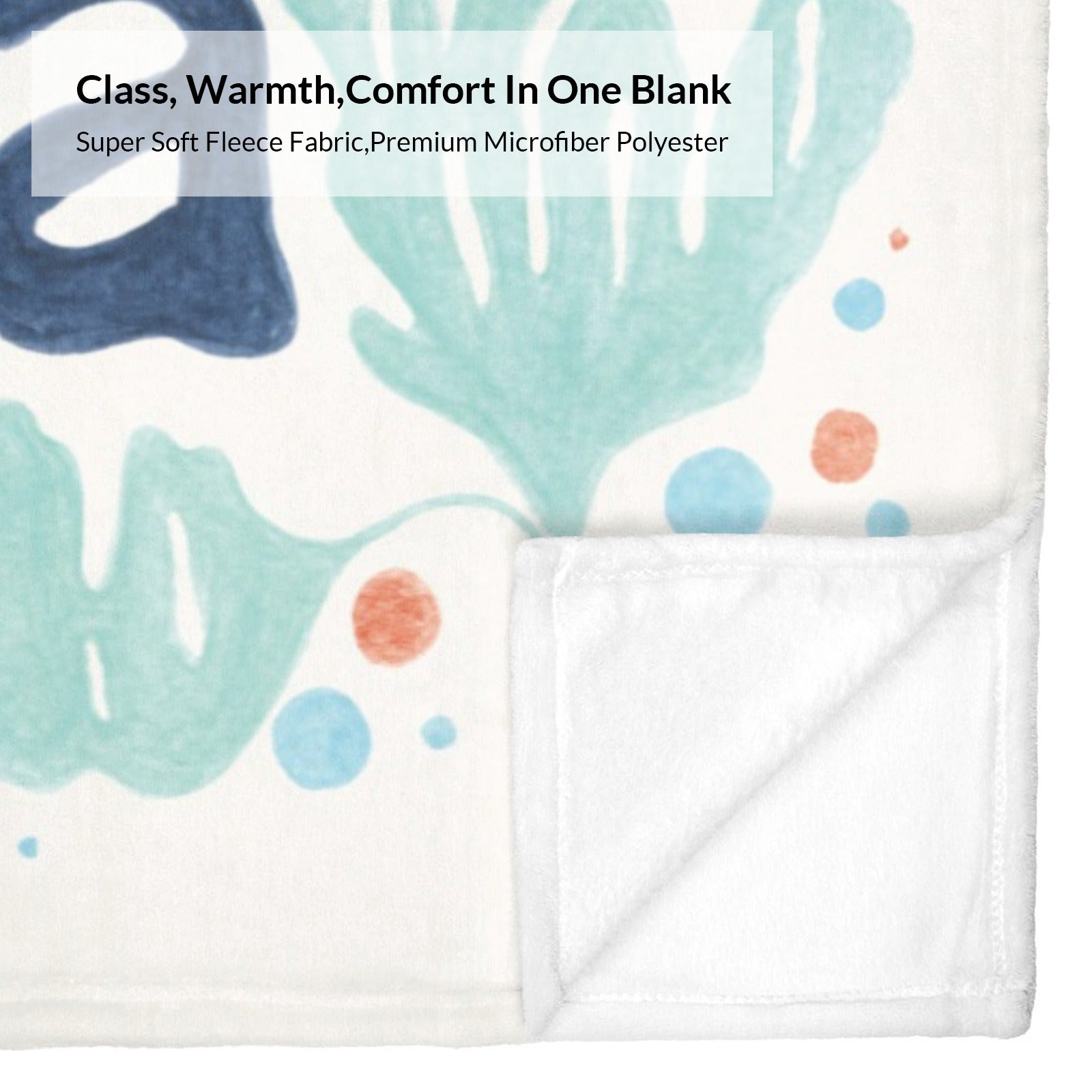 Coastal Currents V Flannel Blanket with colorful abstract design, soft and cozy.
