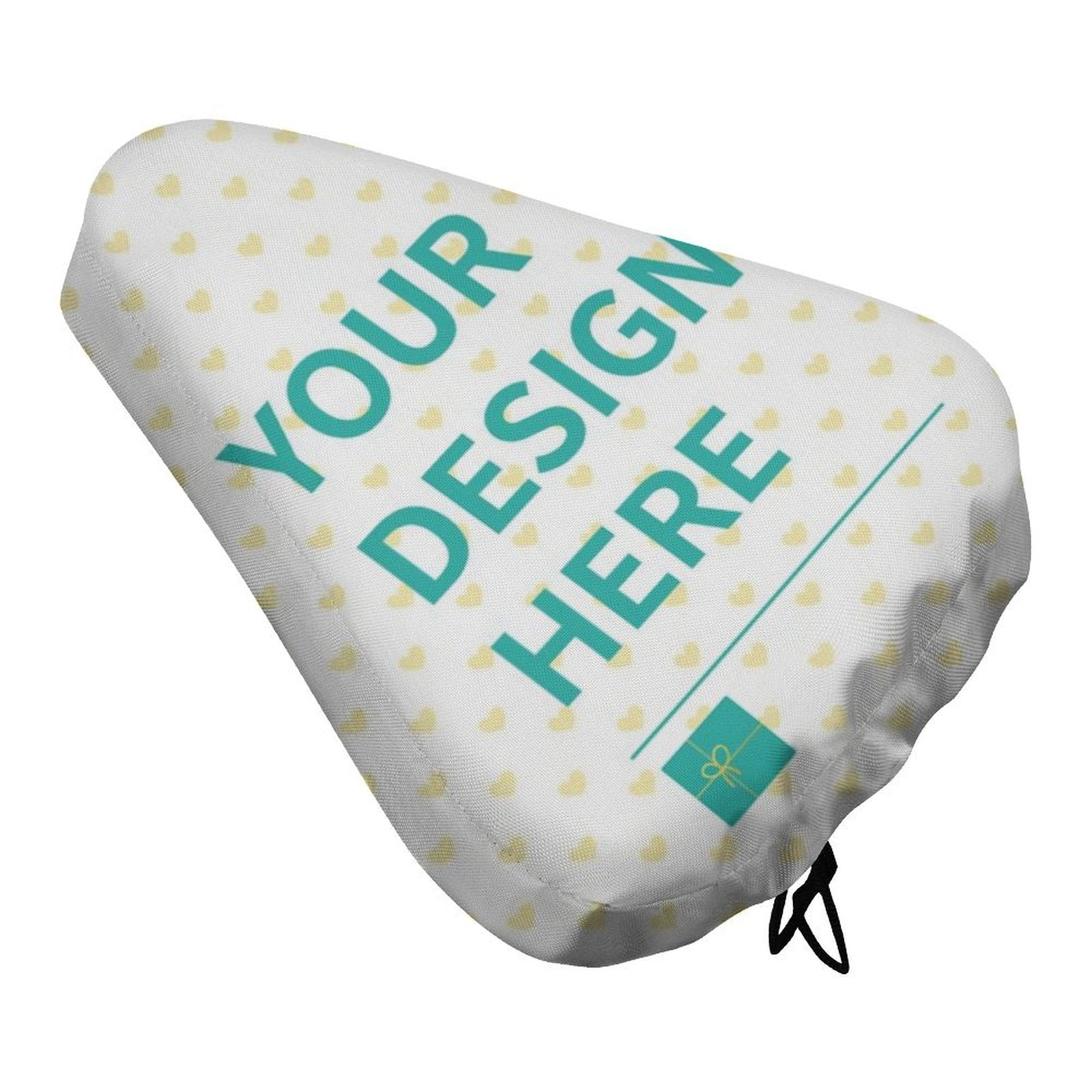 Custom bike seat rain cover with personalized design, waterproof and adjustable