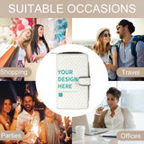 MyArtsyGift Personalized Wallet, PU leather, with "Your Design Here" text, suitable for various occasions.