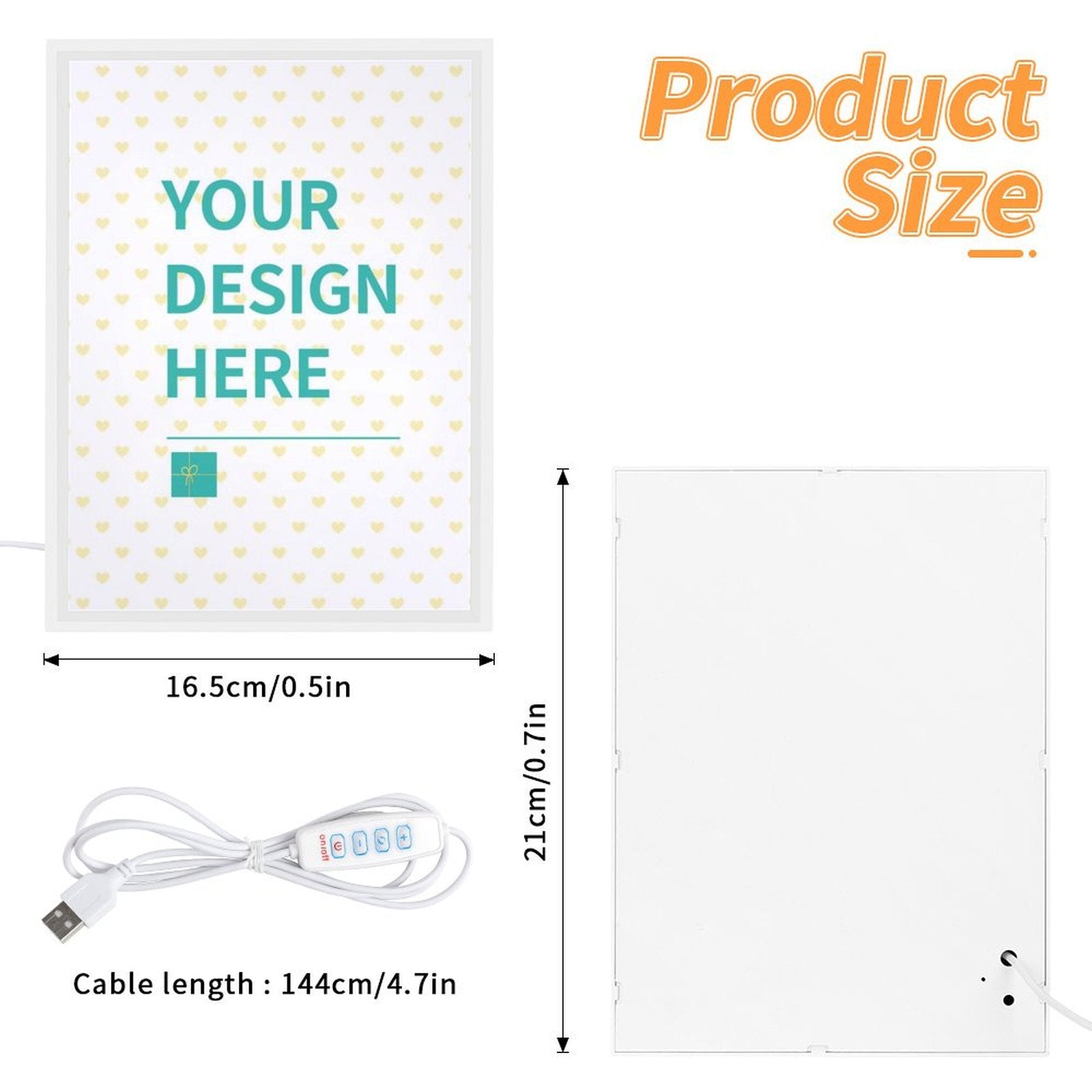 Personalized LED mirror with your design, acrylic material, for bedrooms, customizable gift, MyArtsyGift.com