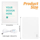 Personalized LED mirror with your design, acrylic material, for bedrooms, customizable gift, MyArtsyGift.com