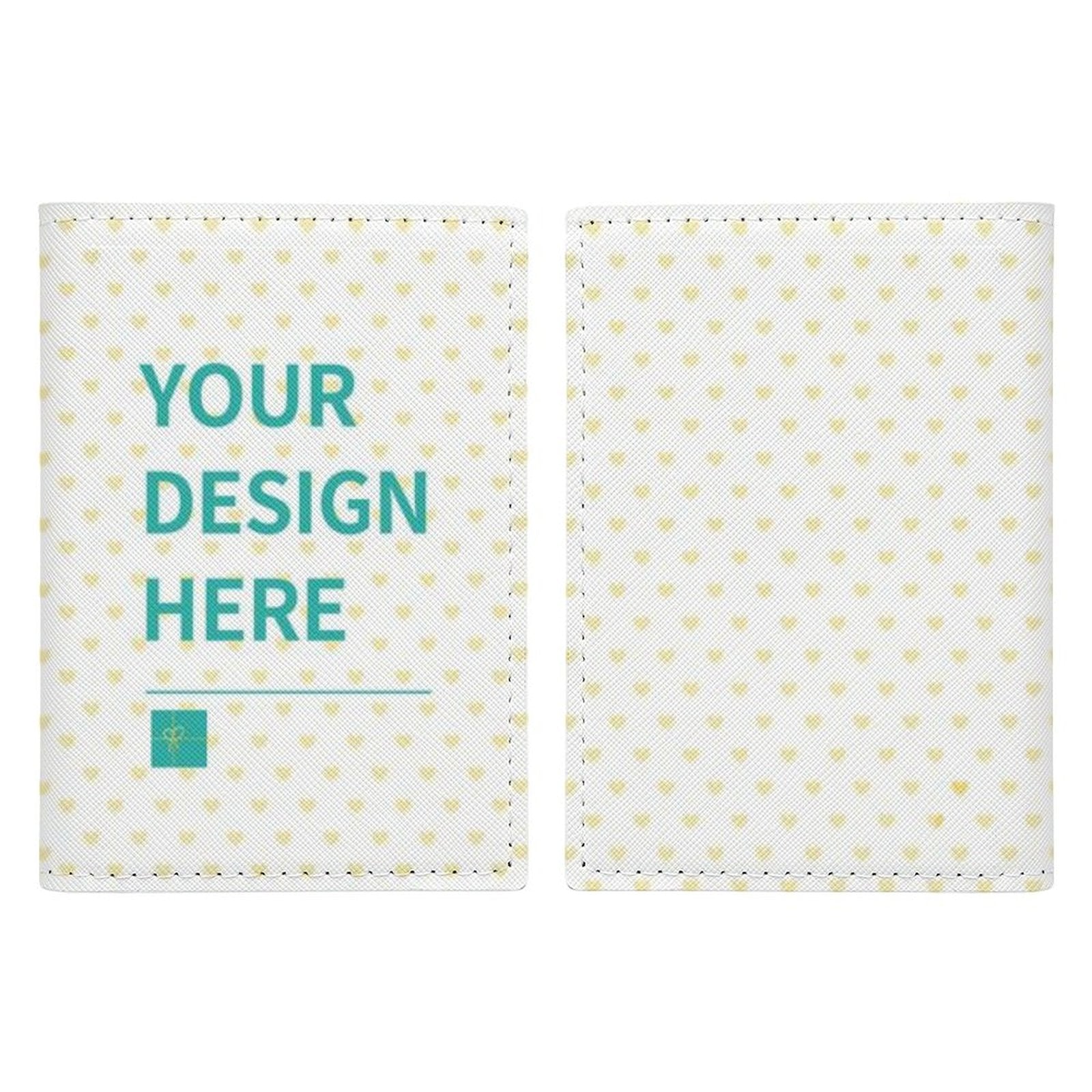 Custom passport holder with your design in PU material, perfect travel gift for women and men.