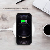 iPhone 12 Pro in custom case wirelessly charging, shell does not affect charging, MyArtsyGift