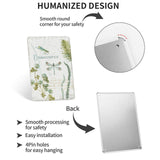 Personalized metal tin sign with Dragonfly botanical art, with easy installation and pre-drilled holes, for home decor