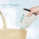 Foldable baby sunhat featuring "YOUR DESIGN HERE" for easy storage and travel from MyArtsyGift.com