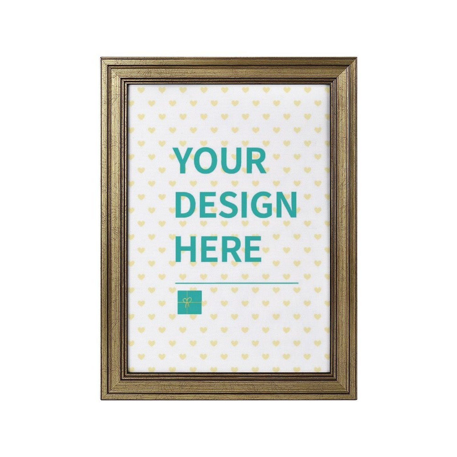 Custom framed canvas print, YOUR DESIGN HERE text, personalized wall art gift, MyArtsyGift