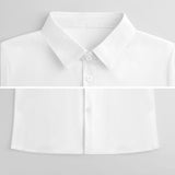 White children's polo shirt, close-up detail. Suitable for personalized kids clothing and everyday wear.