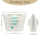 Tote Bag Large Handles Beach Bag with Zipper for Shopping Groceries Travel Outdoors Swim Pool Bag