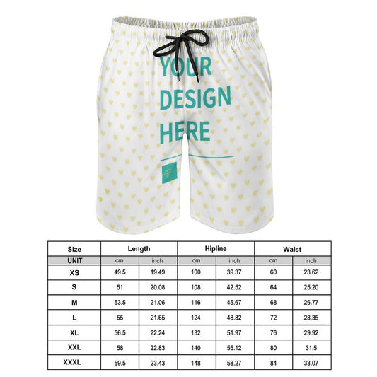 MyArtsyGift - Personalized Mens Swim Trunks Custom Quick Dry Board Shorts Mens Bathing Suit Beach Swimwear Mesh Lining with Pocket