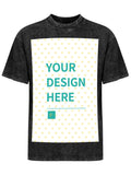 Custom 230g Washed Cotton T-Shirt - Front Print - Ships from Canada