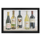 Personalized Canvas Print of Wine Bottles, Framed Wall Art, Home Decor