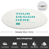 Personalized Soft Plush Kids Blanket for Boys Girls, Custom Throw Blanket for Nursery