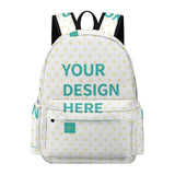 Custom backpack with YOUR DESIGN HERE, ideal for kids, featuring Oxford cloth and heart design.