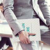 Custom iPad case with heart pattern and personalized design, Sign here, suitable for iPad Air/Pro