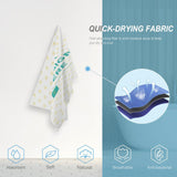 Quick-drying travel towel with YOUR DESIGN HERE text, ideal for swimming, camping, and fitness