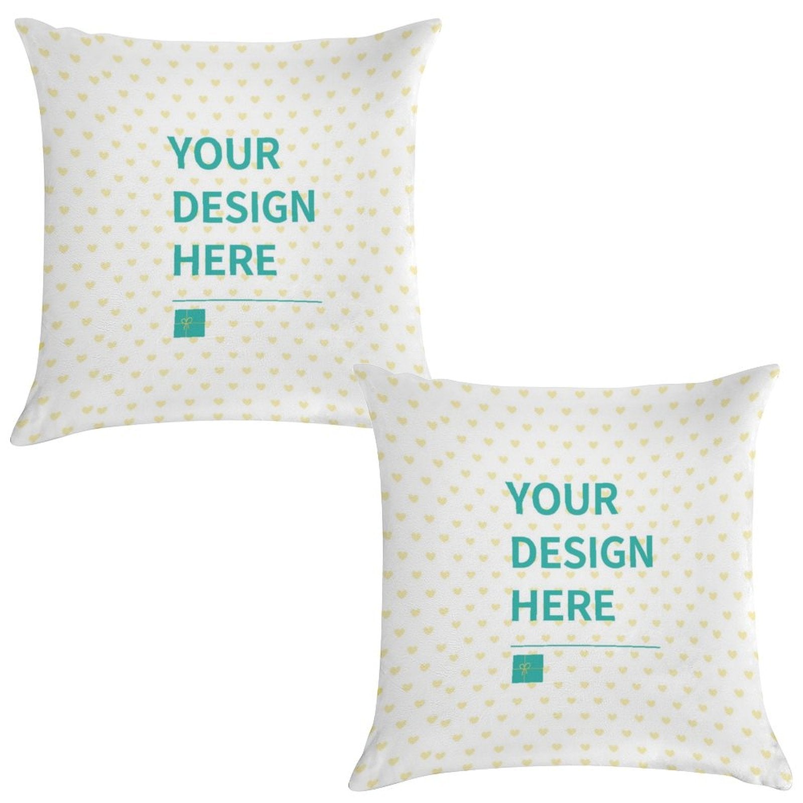Customizable Super Soft Throw Pillow Cases - Personalized design options for living room decor