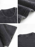 Custom 230g Washed Cotton T-Shirt - Front Print - Ships from Canada