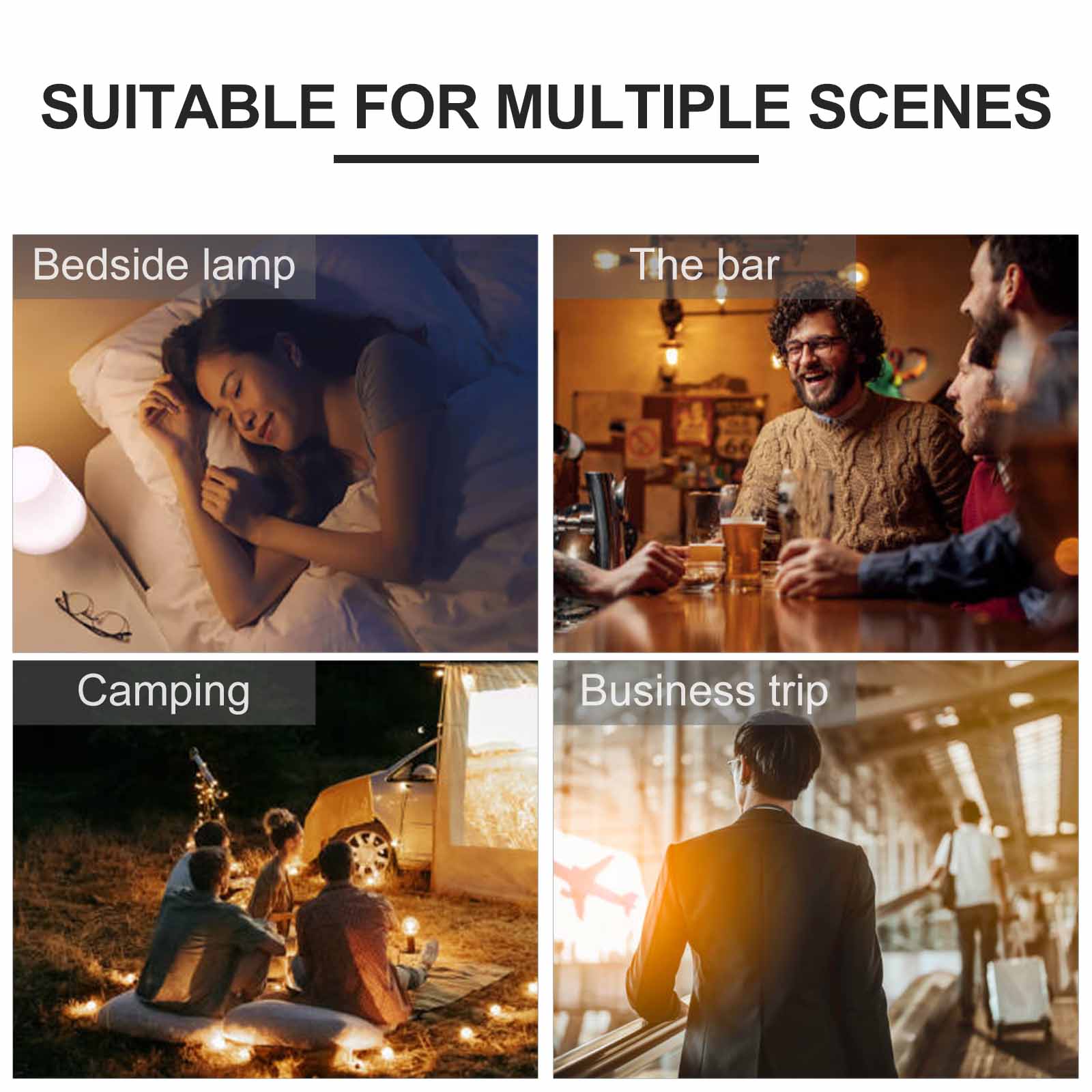 Small table lamp for bedroom and bar use, suitable for multiple scenes including camping and business travel