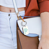 Custom Metal Keychain Customizable Special Text, Date, and Name