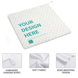 Personalized hand towel with custom design, absorbent superfine fiber, for bathroom, kitchen, gym, and spa