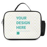 Customizable lunch bag for men and women, personalized design, with a design area