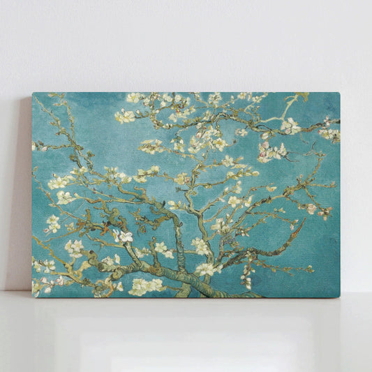 Almond Blossom floral canvas print by Van Gogh, perfect wall art for home decor.
