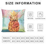 Pineapple pillow cover with size options, high-quality, breathable, and comfortable feel.