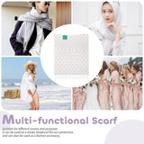 MyArtsyGift multi-functional scarf, a versatile shawl & headscarf for sun and fashion accessory, women wear it.