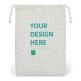 MyArtsyGift - Custom Cotton Drawstring Storage Bag Double for Women