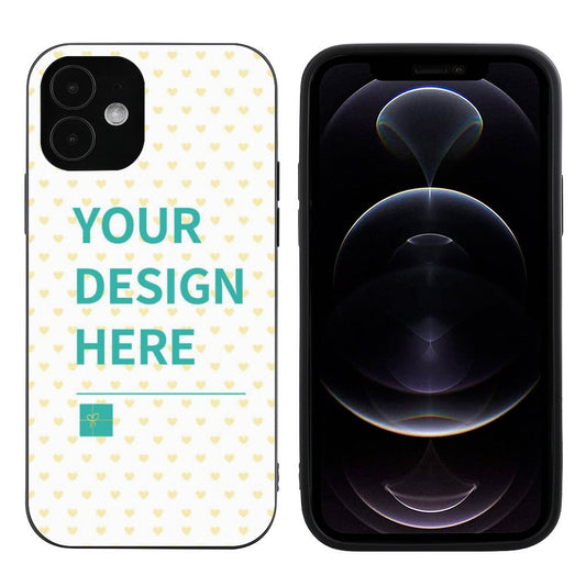 Custom iPhone 12 case with personalized design - Your Design Here. Protective TPU phone cover with unique artwork.