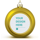 Personalized photo ball ornament with your design for Christmas decoration, PC Plastic.