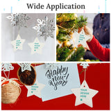 Customizable ceramic Christmas star ornament with "YOUR DESIGN HERE", ideal for holiday decor and gifts